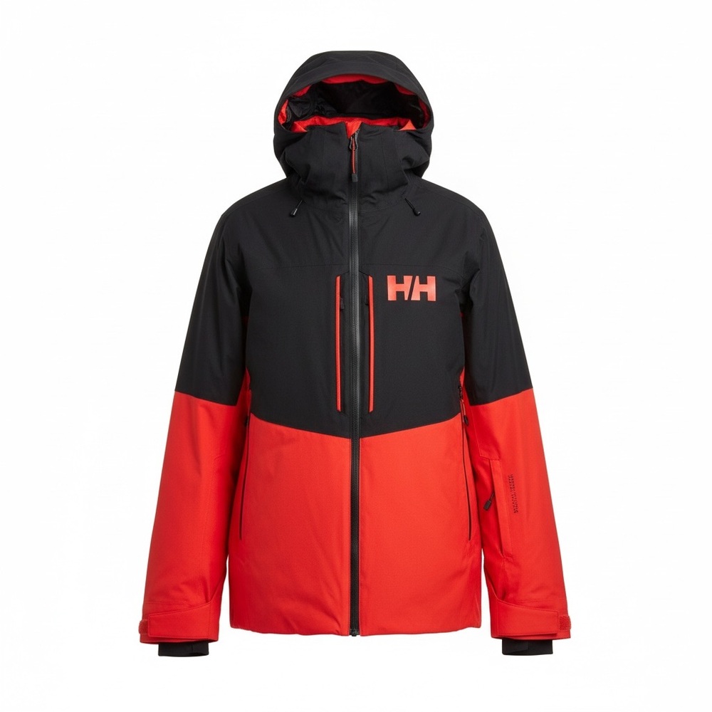 Helly Hansen Men’s Bold Red and Dark Navy Insulated Ski Jacket